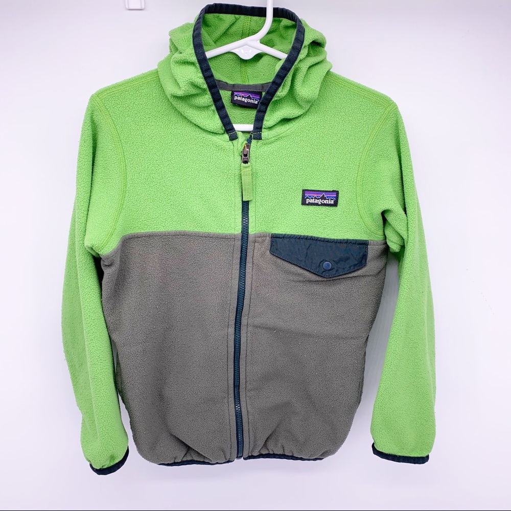 Patagonia Two Toned Zip Up Fleece Jacket Size 3T